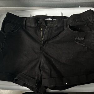 Old Navy Women's Black Denim Shorts